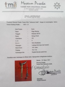 sertifikasi singo barong hb ix