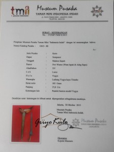 sertifikasi keris sempaner