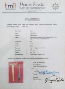 sertifikasi keris madura koso